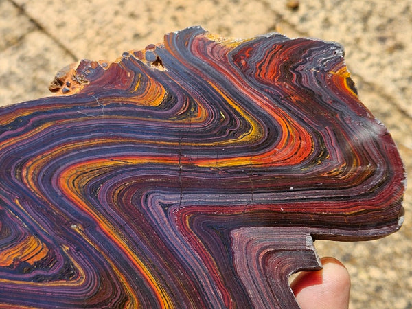 Polished Tiger Iron slab TI392