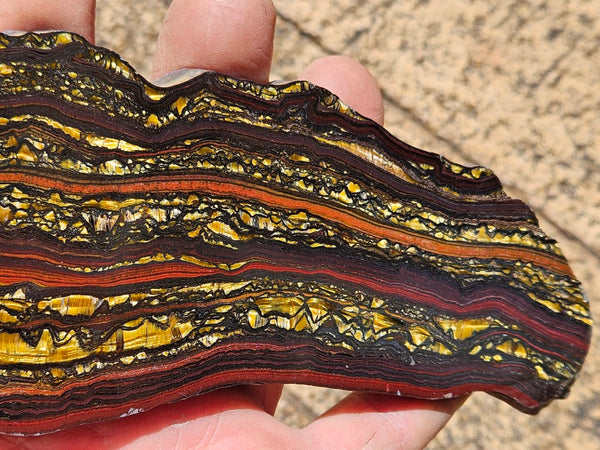 Polished Tiger Iron slab TI390