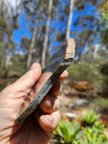 Polished African Tiger Eye slab TEA114