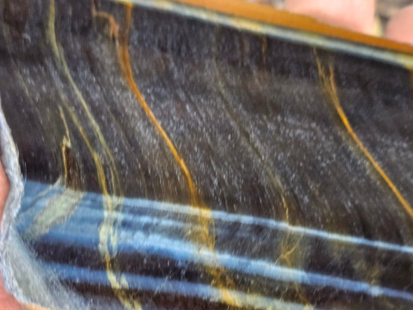 Polished African Tiger Eye slab TEA114