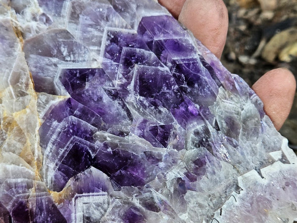 Polished  Amethyst slab. Rwanda AMP128