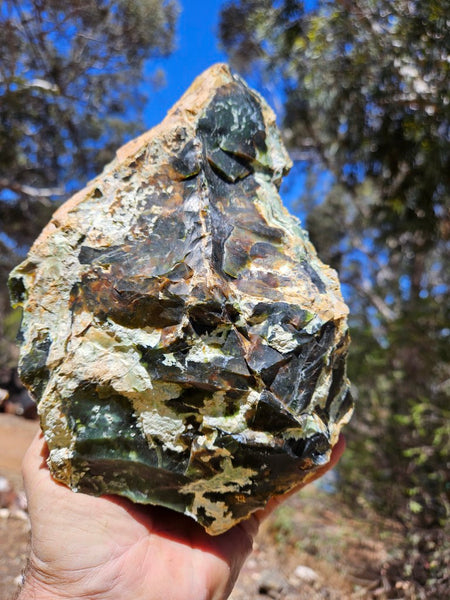 Rough Chrome Chalcedony CCR174