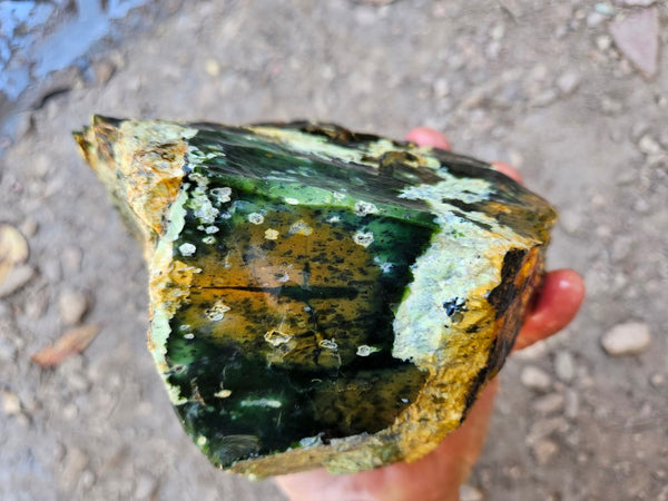 Rough Chrome Chalcedony CCR174