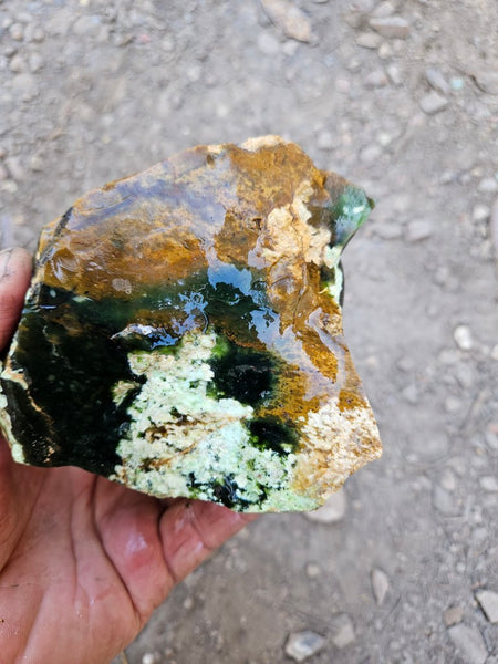 Rough Chrome Chalcedony CCR172