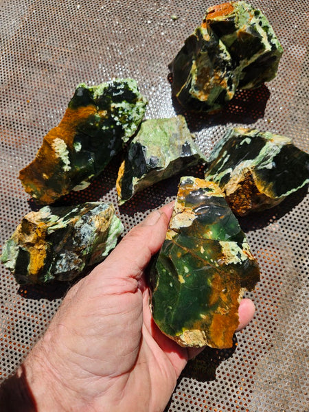 Rough Chrome Chalcedony CCR176