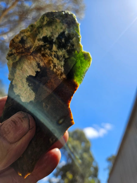 Rough Chrome Chalcedony CCR176