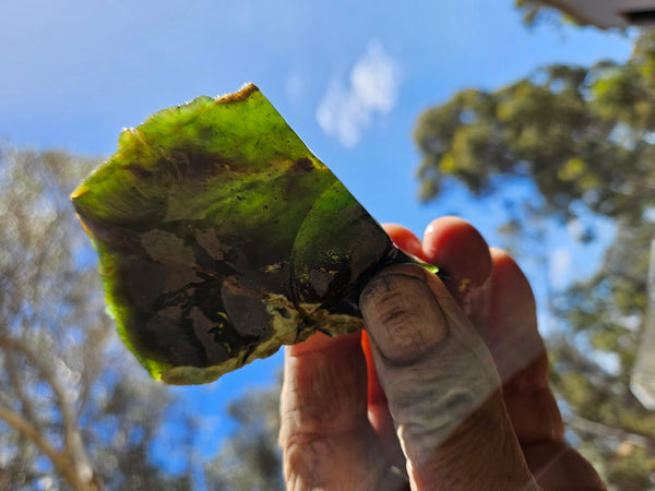 Rough Chrome Chalcedony CCR177