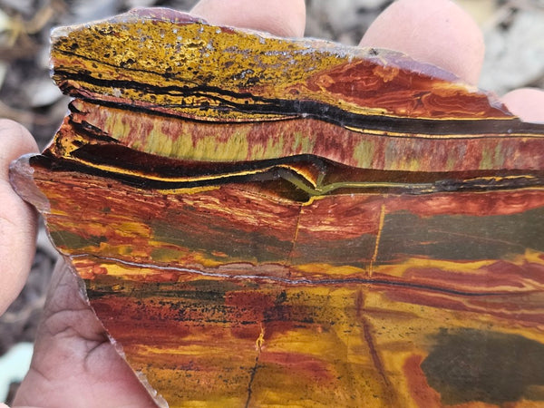 Polished Tiger Eye slab TE493