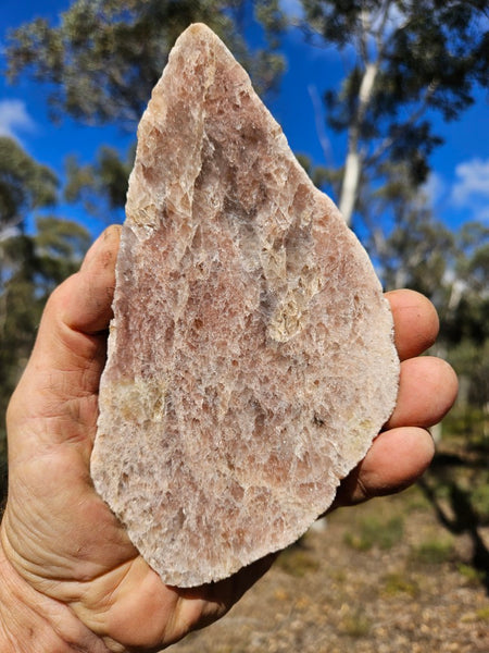 Polished Kunzite slab KU123