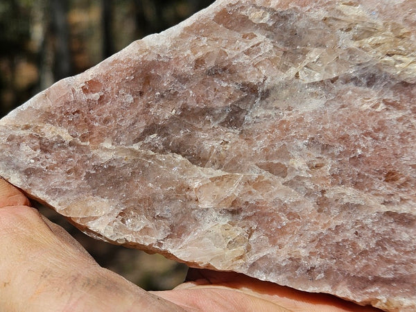 Polished Kunzite slab KU123