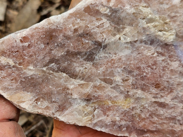Polished Kunzite slab KU123