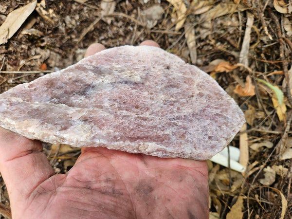 Polished Kunzite slab KU123