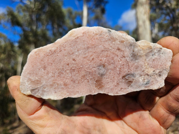 Polished Kunzite slab KU122