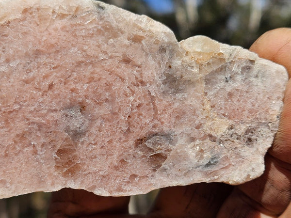 Polished Kunzite slab KU122