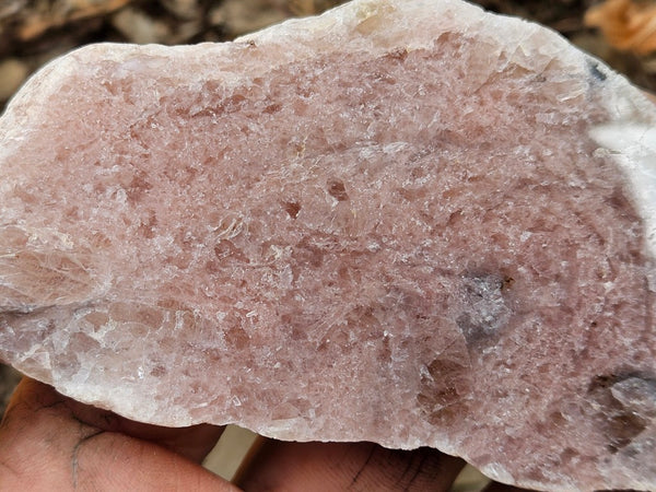 Polished Kunzite slab KU122