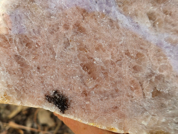 Polished Kunzite slab KU124