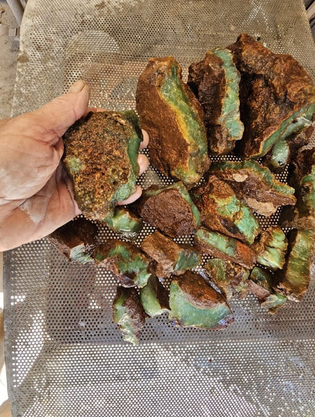 Chrysoprase rough.  CHR 210