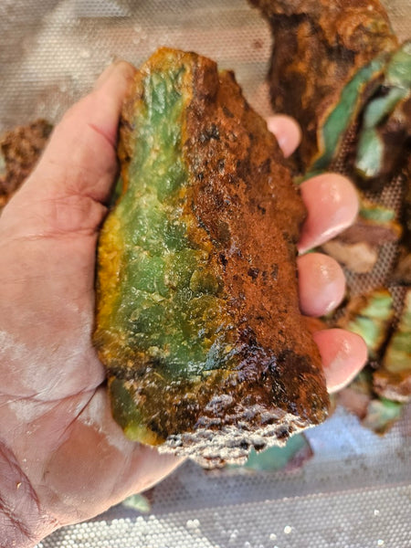 Chrysoprase rough.  CHR 210