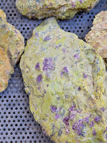 Rough Stichtite in Serpentine (Atlantisite) STR138