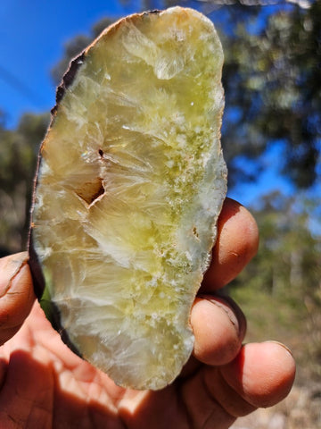 Polished Prehnite slab PR135