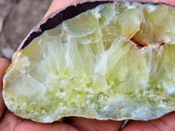 Polished Prehnite slab PR135