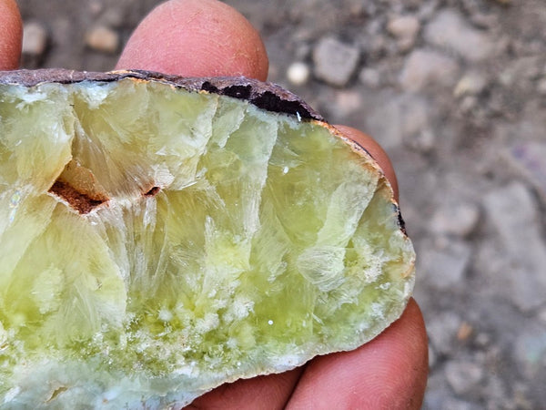 Polished Prehnite slab PR135