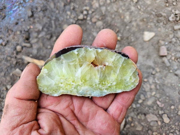 Polished Prehnite slab PR135