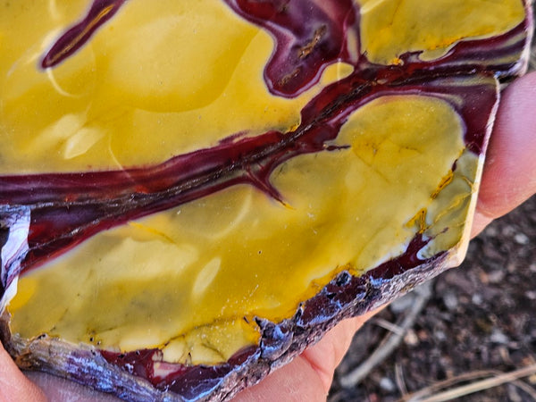 Polished  Mookaite slab MK568