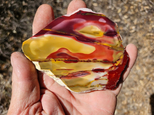 Polished  Mookaite slab MK571
