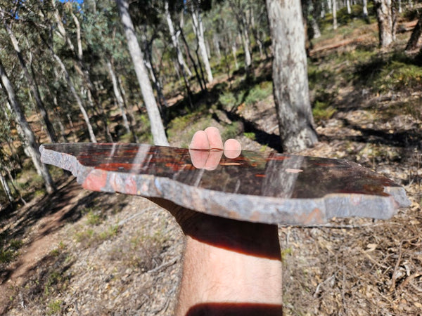 Jelly Bean Jasper polished slab JBJ361