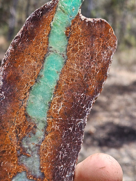 Polished  Chrysoprase slab CH495