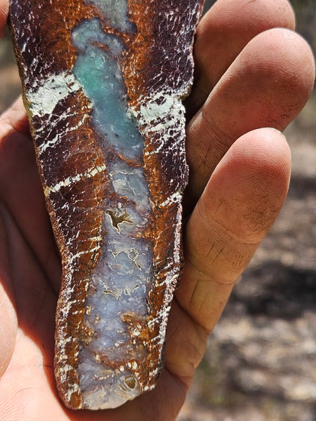 Polished  Chrysoprase slab CH495