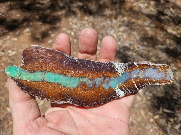 Polished  Chrysoprase slab CH495