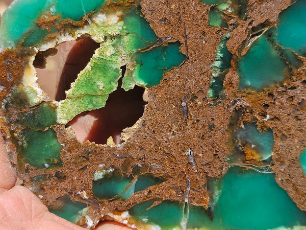 Polished  Chrysoprase slab CH494