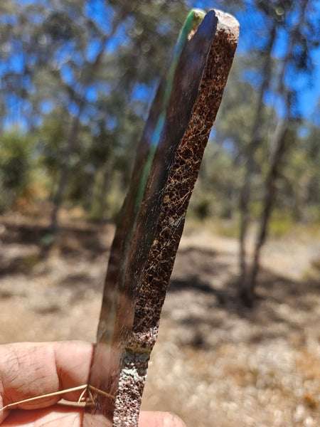 Polished  Chrysoprase slab CH495