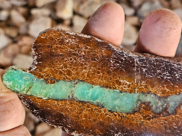 Polished  Chrysoprase slab CH495