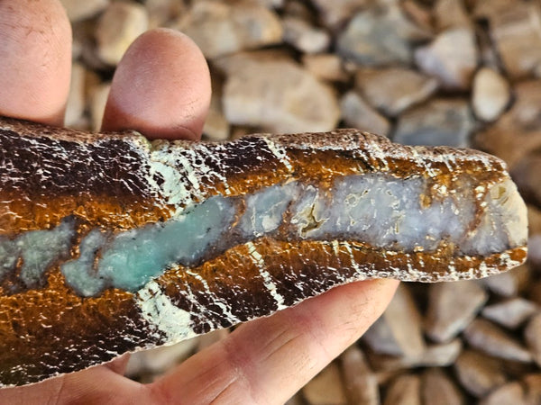 Polished  Chrysoprase slab CH495