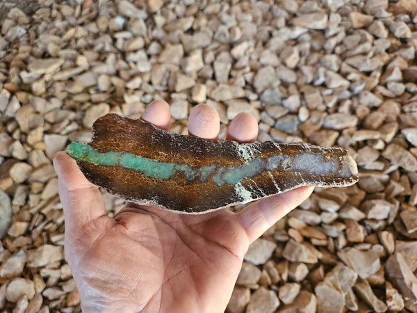 Polished  Chrysoprase slab CH495