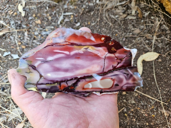 Polished  Mookaite slab MK577