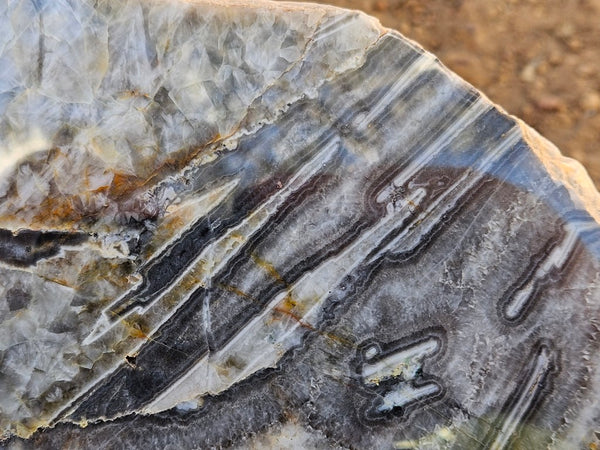 Polished Wyloo Agate slab WA160  John