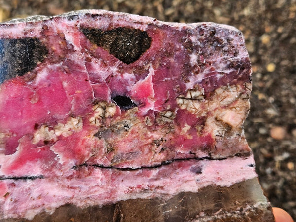 Polished Rhodonite slab RH310