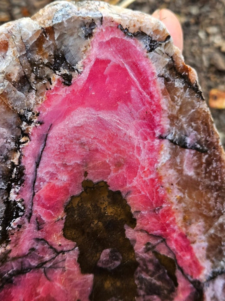 Polished Rhodonite slab RH309