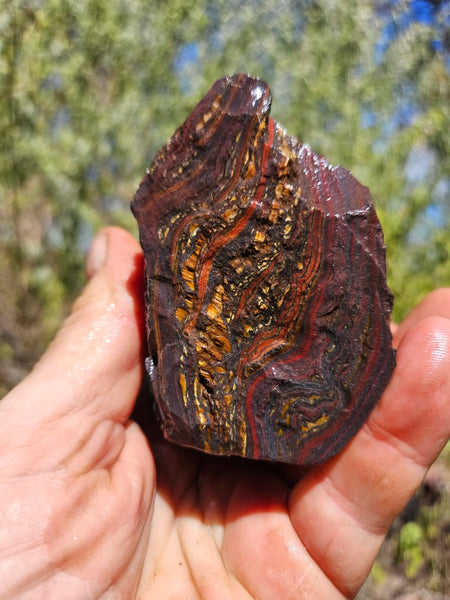 Tiger Iron rough rock TIR183