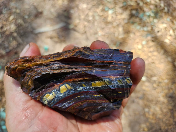 Tiger Iron rough rock TIR184