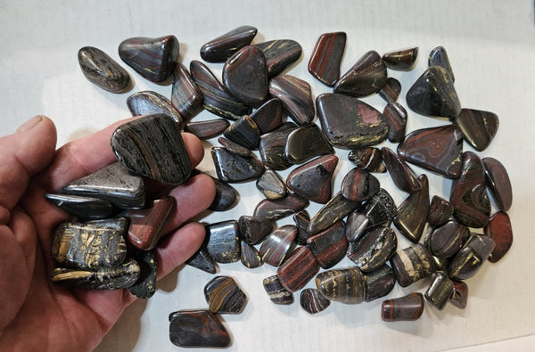 1 kg. Tumble polished Tiger Iron TIT111