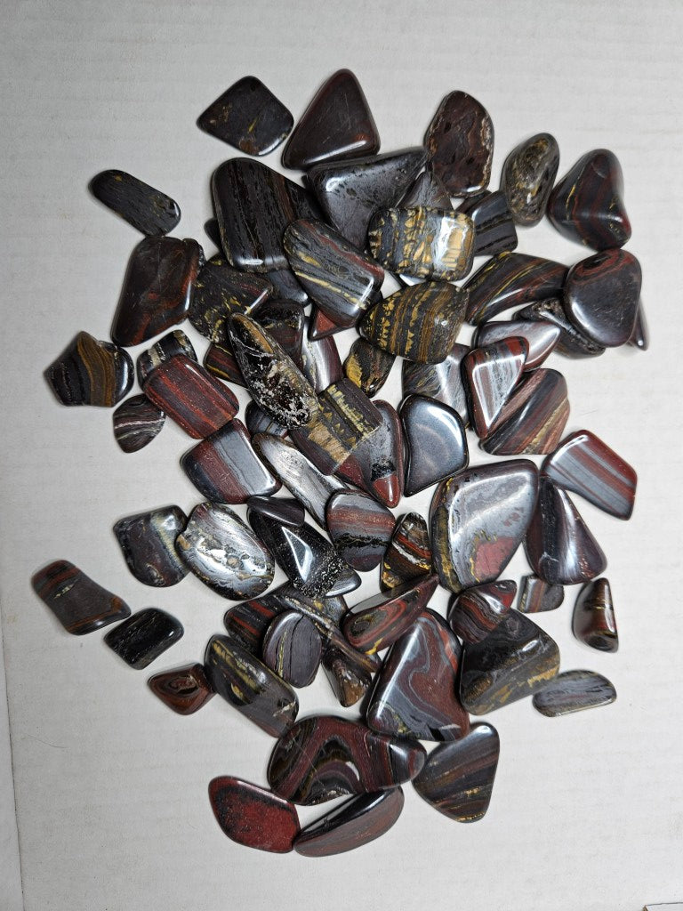 1 kg. Tumble polished Tiger Iron TIT111