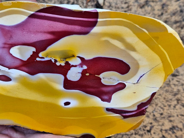 Polished  Mookaite slab MK585
