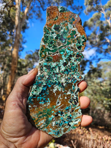 Polished De Grussa copper ore slab CO132