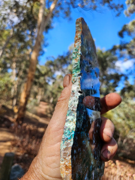 Polished De Grussa copper ore slab CO132