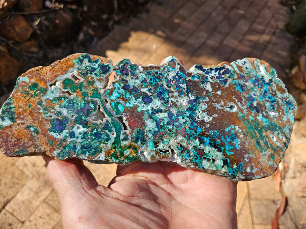 Polished De Grussa copper ore slab CO132